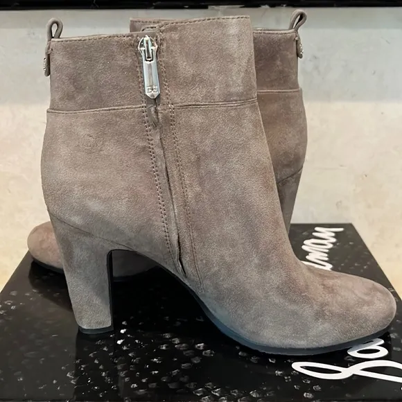 Sam Edelman Sianna Flint Suede Leather Boots