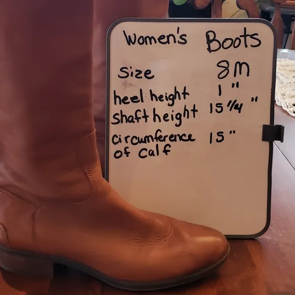 Sam Edelman Tall Brown Leather Riding Boots 8M