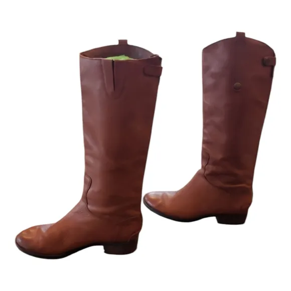 Sam Edelman Tall Brown Leather Riding Boots 8M
