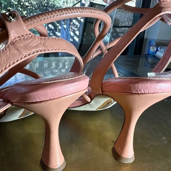 Sam Edelman Womens Heeled Sandals Maven Strappy Pillow Barbiecore Pink 8.5