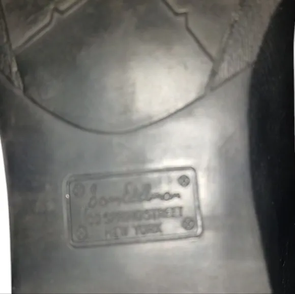 Sam Edleman Penny Black Leather Riding Boots Women's Black Knee High Boots sz 9