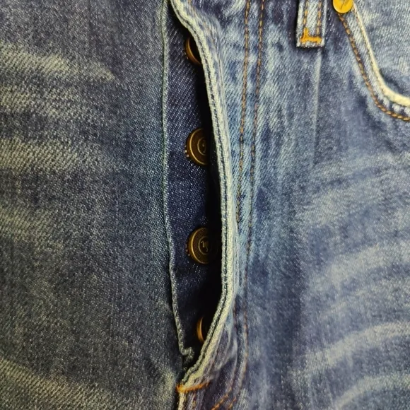Sandrine Rose X Free People The Fred Destroyed Jean In Faded Blue Size 27