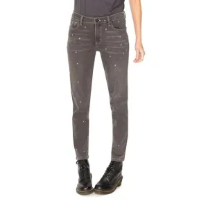 Sandrine Rose by FP Skinny Gray Polkadot Jeans Size 30