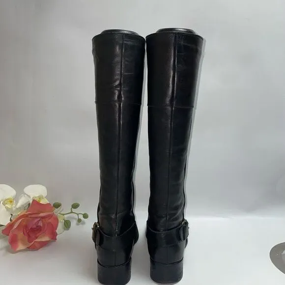 Santana Canada Black Leather Riding Boots