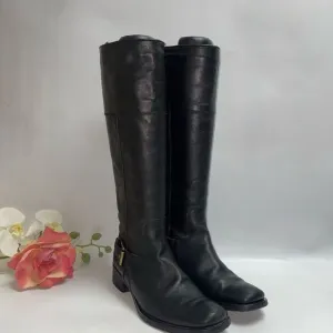Santana Canada Black Leather Riding Boots