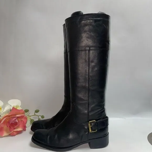 Santana Canada Black Leather Riding Boots