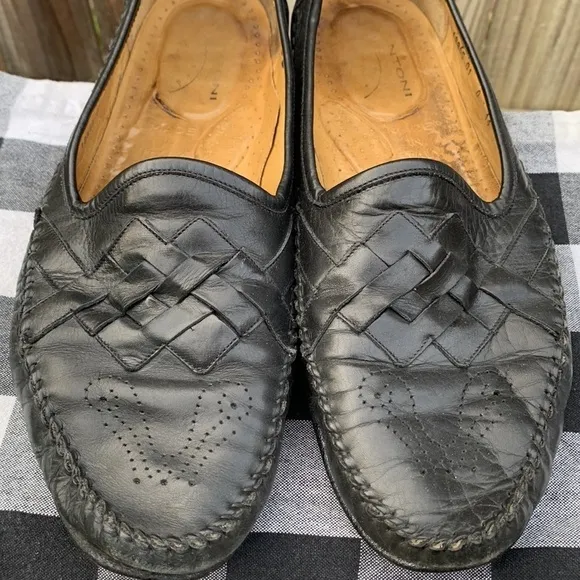 Santoni ‘Boca’ slip on loafers, size 14D