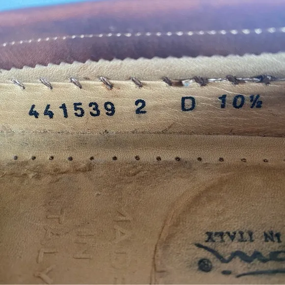 Santoni Men’s Italian Woven Leather Tassel Loafers Size 10.5 Made in Italy