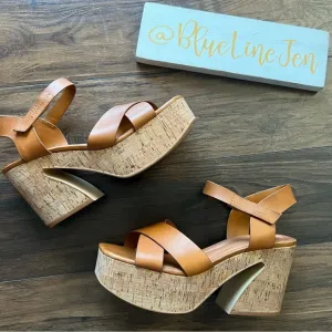 Sarto Donati Leather Strappy Sandals NWOT
