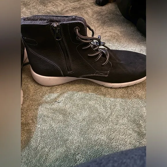 SAS Black Leather High-Top Casual Boots, Size 8.5 - MSRP $299​