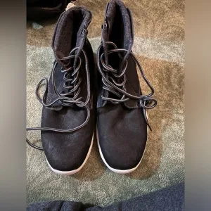 SAS Black Leather High-Top Casual Boots, Size 8.5 - MSRP $299​