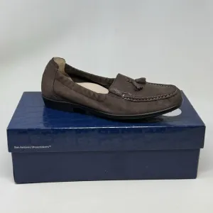 SAS Hope Loafers Womens 7 M Brown Suede Slip On Elastic Sides Tassels Casual