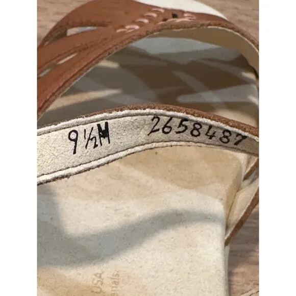 SAS Huarache Adjustable Sandal Antique Tan Size 9.5 NIB Casual Comfort Insole