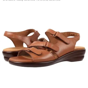 SAS Women’s Size 8.5 Tripad Comfort Tan Leather Sandals