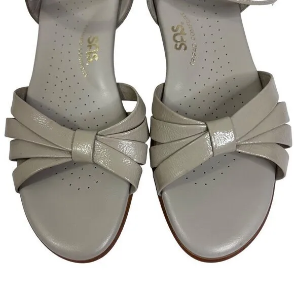 SAS Women's Tripad Comfort Beige Patent Leather Strappy Sandals Size 8 S M151841