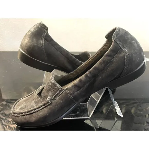 SAS Hope Black Tassel Loafers Women’s Shoes Suede Size 9.5 Medium New