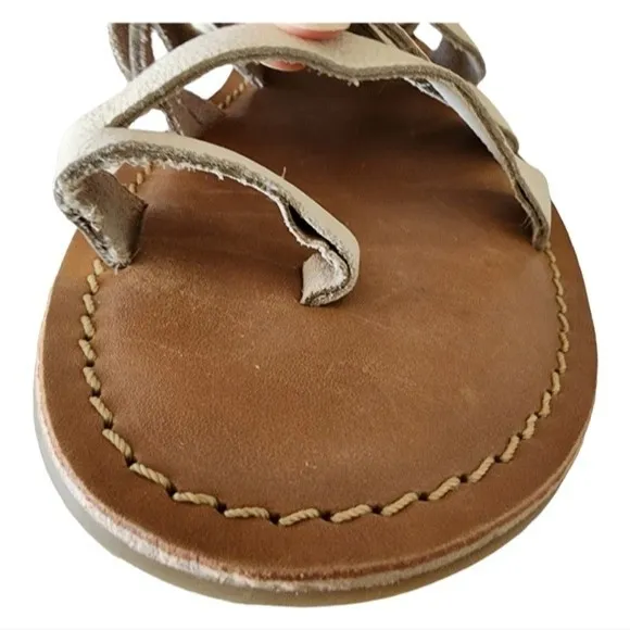Sbicca Novus Strappy Gladiator Sandals Leather Women’s Size 10