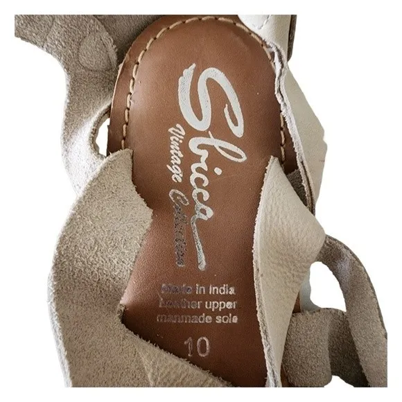 Sbicca Novus Strappy Gladiator Sandals Leather Women’s Size 10