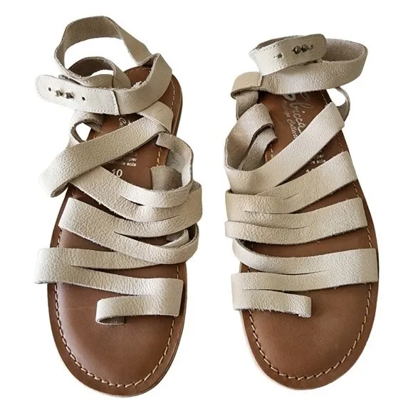 Sbicca Novus Strappy Gladiator Sandals Leather Women’s Size 10