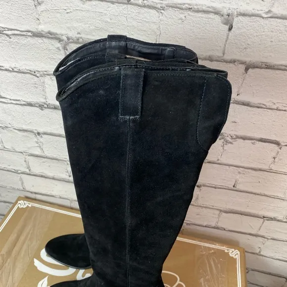 Sbicca x Volatile Women's Izzy Black Tall Suede Boots Size 6.5 Riding Boots NEW