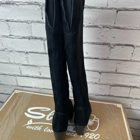 Sbicca x Volatile Women's Izzy Black Tall Suede Boots Size 6.5 Riding Boots NEW