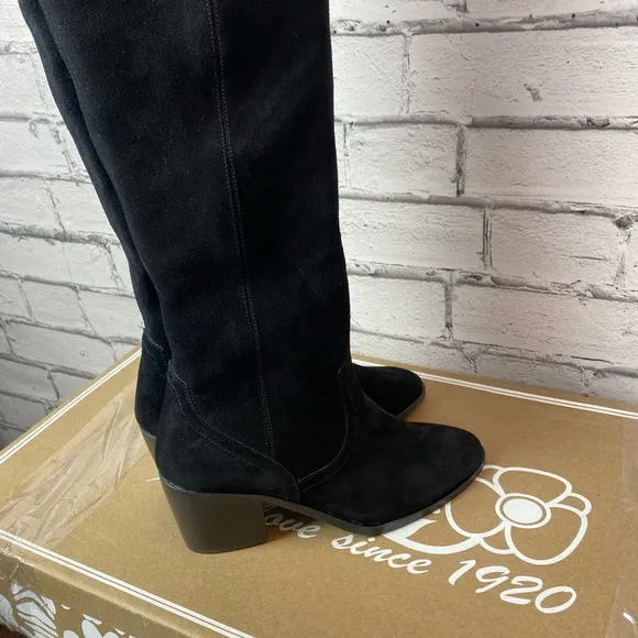 Sbicca x Volatile Women's Izzy Black Tall Suede Boots Size 6.5 Riding Boots NEW