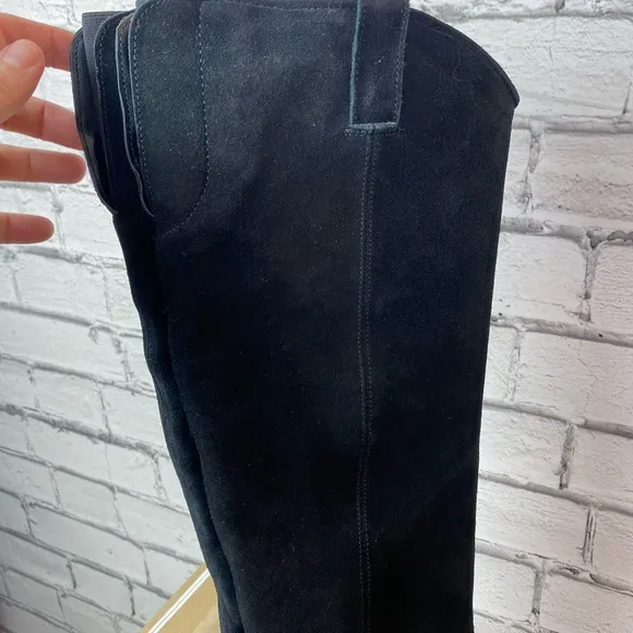 Sbicca x Volatile Women's Izzy Black Tall Suede Boots Size 6.5 Riding Boots NEW