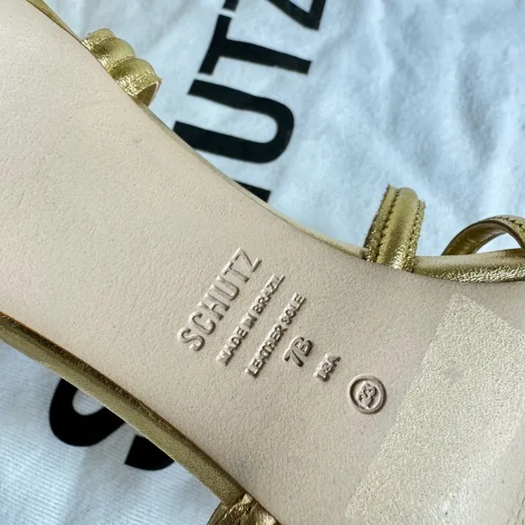 Schutz Strappy Slingback‎ Sandal |Size 7