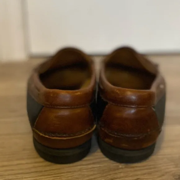 Sebago Black and Brown Tassel Loafers