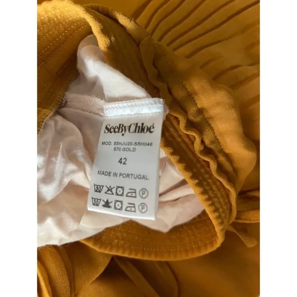 See by Chloe pleated maxi skirt
