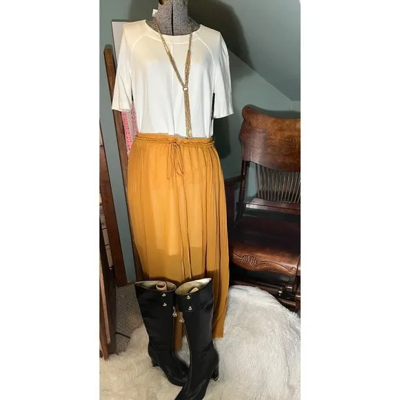 See by Chloe pleated maxi skirt