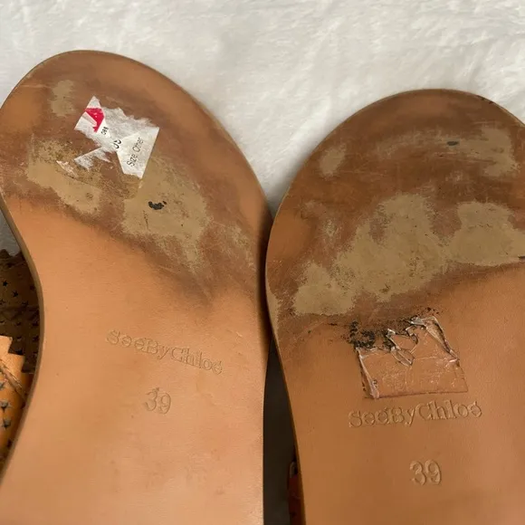 See by Chloe tan open toe sandals SZ strappy sandal SZ EUR 39