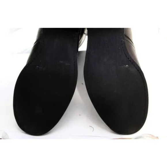 SENDRA english riding boots pull on leather black womens sz 6.5