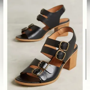 Sessun Alna Block Heel Sandals, size 39