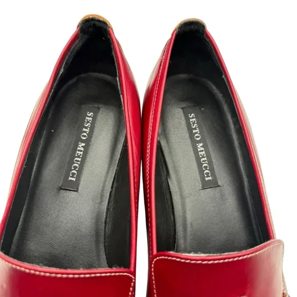 SESTO MEUCCI WOMENS LOAFERS MOCASSIN FLAT SLIP ON SIZE 8.5