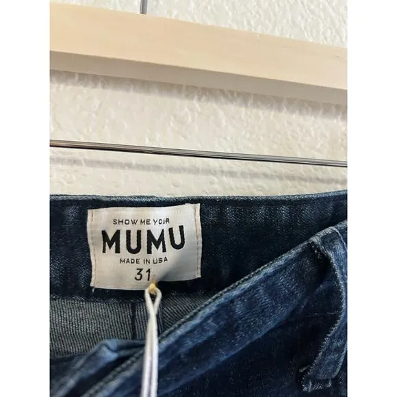 Show Me Your Mumu Hawn Bell Jean in Downpour 31 NWT
