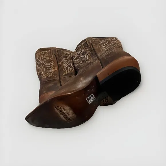 Shyanne Mad Dog Bone Western Boot Brown Womens Size 7.5 B New