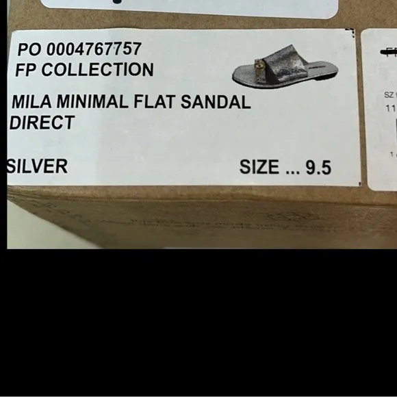 Silver Women's Slide Sandals (B1)