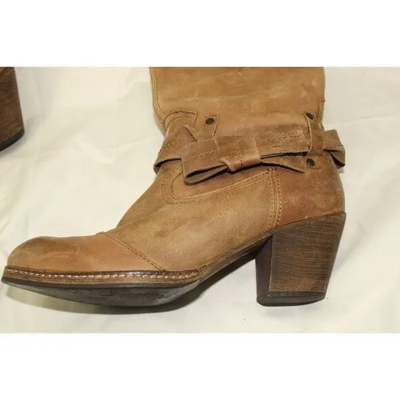 SixtySeven Anthropologie Womens Tall Riding Boots Size‎ 36 US 5.5 Brown Leather