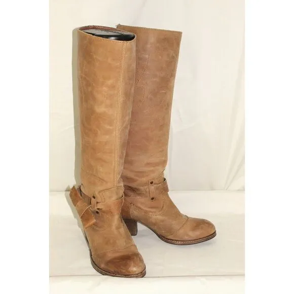 SixtySeven Anthropologie Womens Tall Riding Boots Size‎ 36 US 5.5 Brown Leather