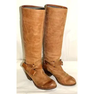 SixtySeven Anthropologie Womens Tall Riding Boots Size‎ 36 US 5.5 Brown Leather