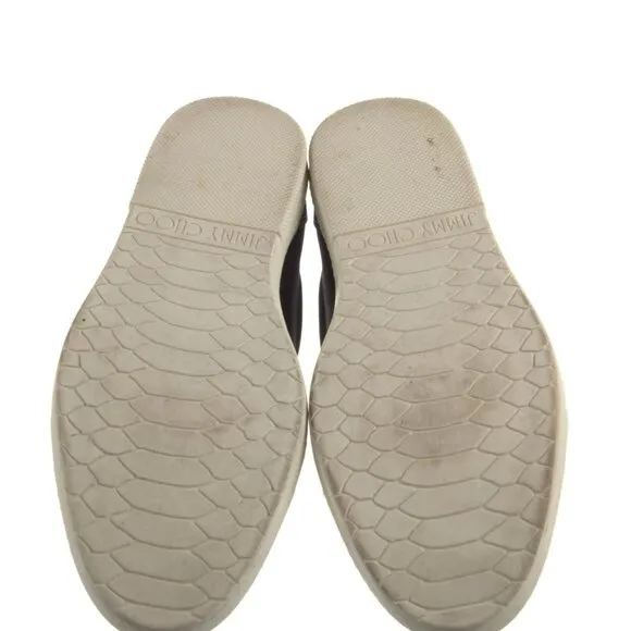 Size 11 - Mens Jimmy Choo Canvas Sneakers - Made in Italy.  Pristine.
