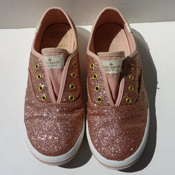 SIZE 3 M .Keds for Kate ♠Spade NY glitter sneakers