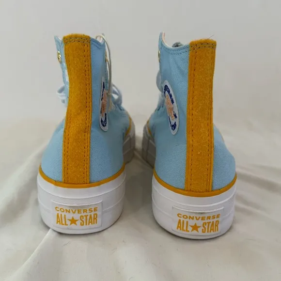 Size 7- Converse Chuck Taylor All Star Lift Platform High Camp True Sky RARE
