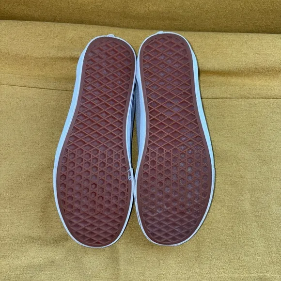 Size 9 Vans Gray and White Sneakers