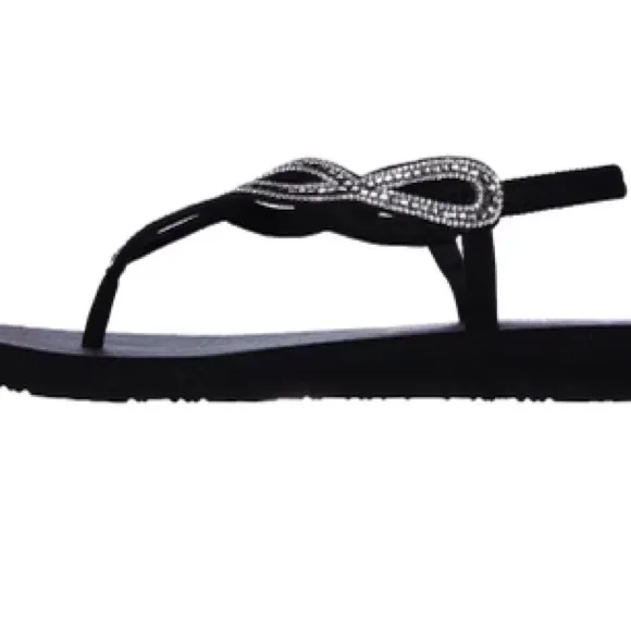 Skechers® Cali Meditation Evening Dew Women's Sandals Size 7 Black Color