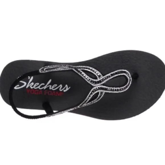 Skechers® Cali Meditation Evening Dew Women's Sandals Size 7 Black Color