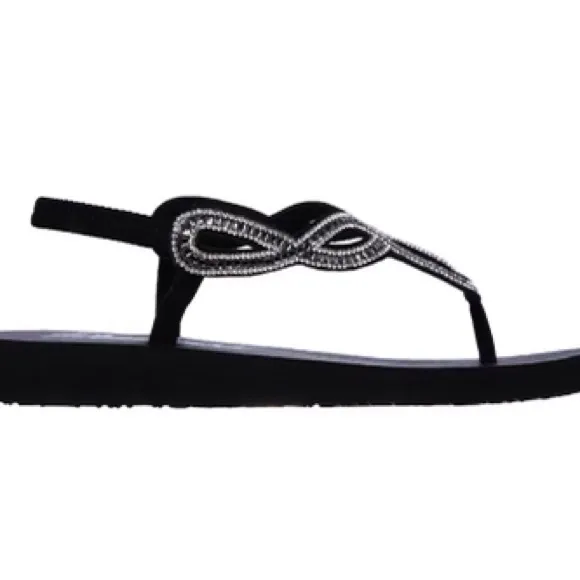 Skechers® Cali Meditation Evening Dew Women's Sandals Size 7 Black Color