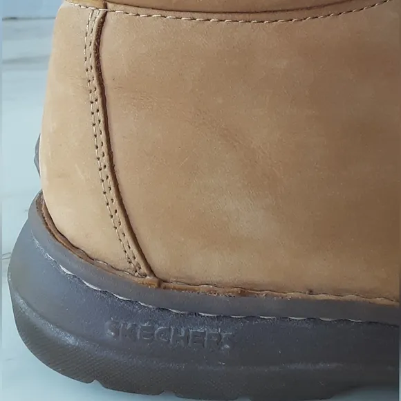 SKECHERS Comfort Construction Suede Leather Desert Boots Sz 9.5