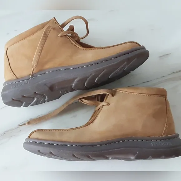 SKECHERS Comfort Construction Suede Leather Desert Boots Sz 9.5